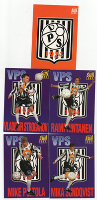 SUN SET Jalkapallo 1995 VPS n:o 108,110,111,112,113