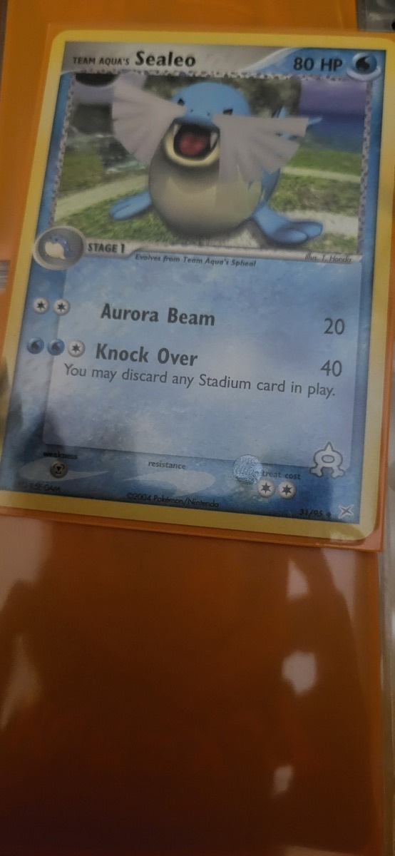 Team Aqua's Sealeo (MA 31) EX Team Magma vs Team Aqua
