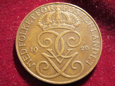 5 öre 1920. Ruotsi-Sweden