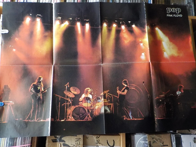 PINK FLOYD FOLD-OUT JULISTE POP-LEHDESTÄ