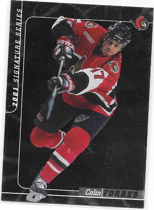 2000-01 BAP Signature Series #112 Colin Forbes Ottawa Sens