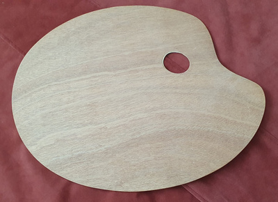 TAITEIJIJAN PUINEN PALETTI 39 cm x 29 cm