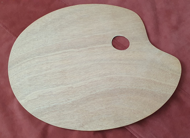 TAITEIJIJAN PUINEN PALETTI 39 cm  x 29 cm