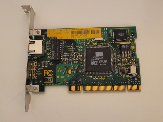 3COM 3C905C-TXM 10/100 PCI verkkokortti