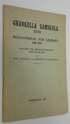 Siri Laurent : Grankulla samskola XXXI : redogörelse för ...