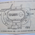 Helsinki 1952 Olympia Pääsylippu Lippu Yleisurheilu 21.7.52 - pikkukuva 2