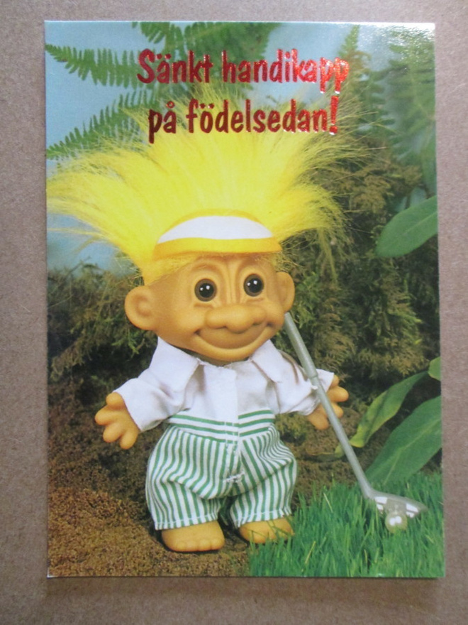 KULKEMATON HAUSKA DAM TROLLI POSTIKORTTI KARTO