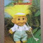 KULKEMATON HAUSKA DAM TROLLI POSTIKORTTI KARTO - pikkukuva 1