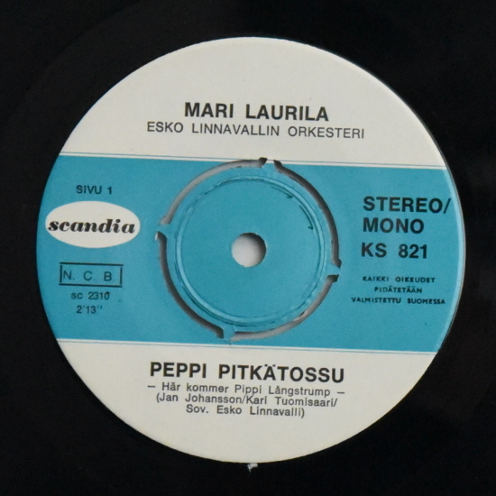 Single: Laurila, Mari - Peppi Pitkätossu / Peppi Pitkätos...