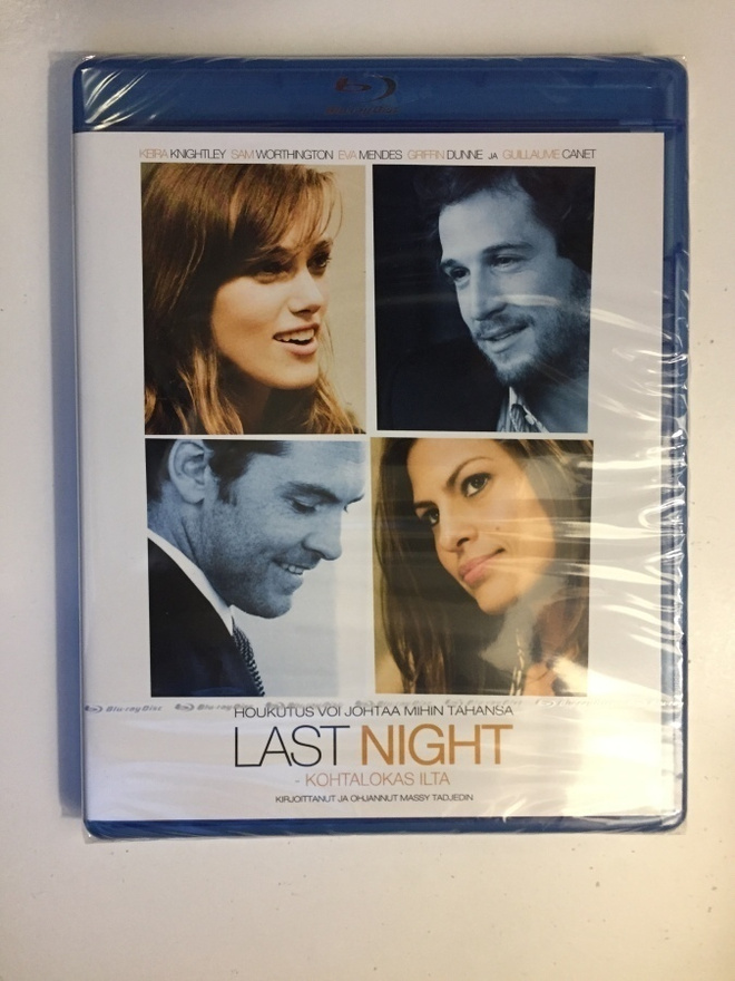Last Night (Blu-ray) Eva Mendes, Keira Knightley (2010) UUSI
