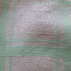 Pöytäliina vintage, harmaa/vihreä, 124x 124 cm - pikkukuva 2