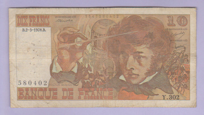 Ranska 10 Francs v.1978 P-150c