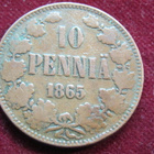 10 penniä 1865 - pikkukuva 1