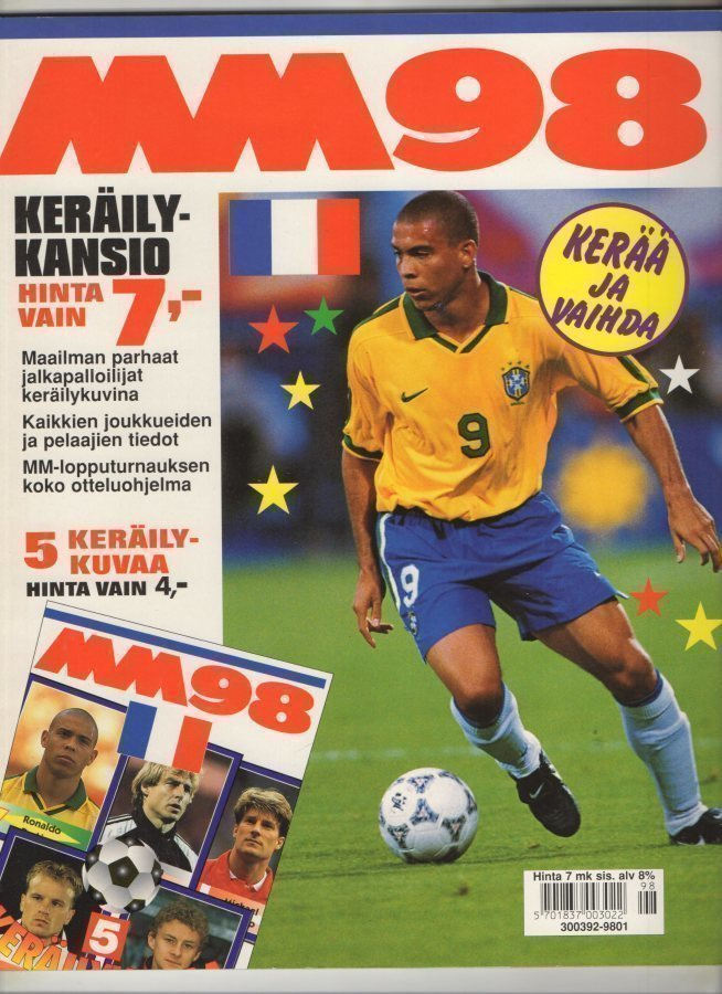 MM-Kisat 1998  Jalkapallo  Keräilykansio.