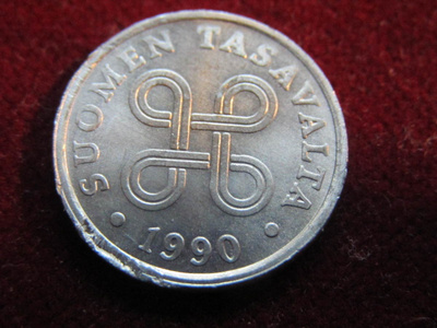 5 penniä 1990