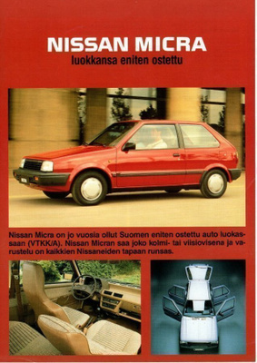 Nissan Micra -esite, 1988