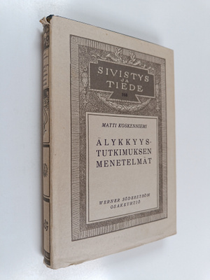 Matti Koskenniemi : Älykkyystutkimuksen menetelmät