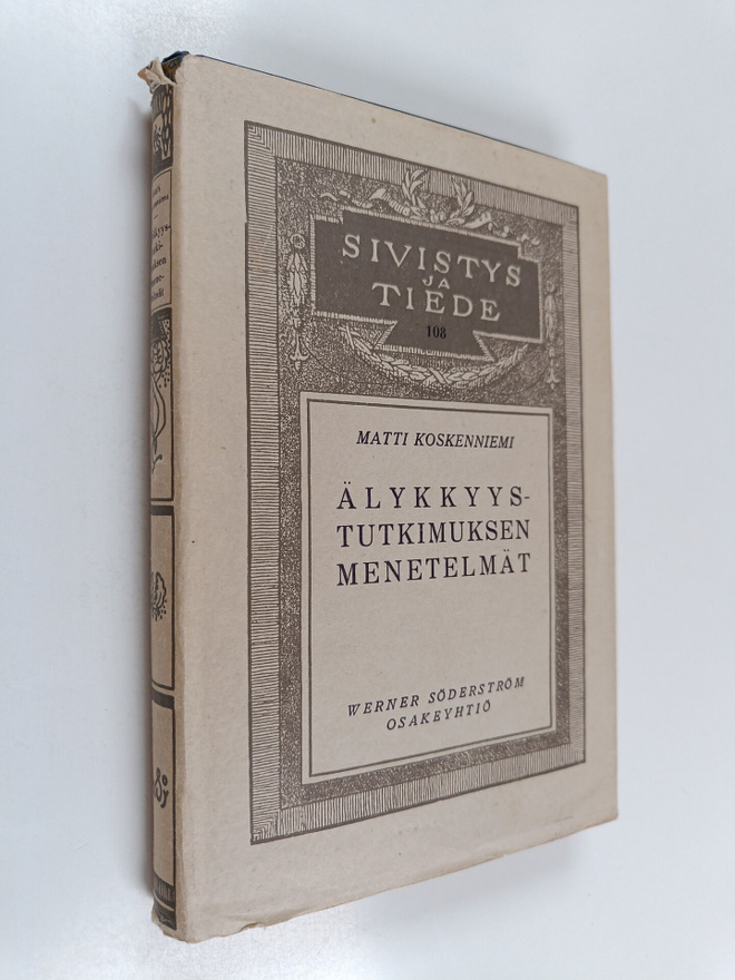 Matti Koskenniemi : Älykkyystutkimuksen menetelmät