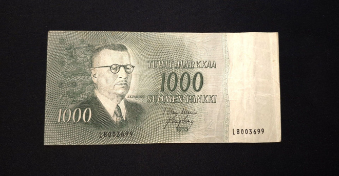1000 Markkaa 1955