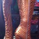 New leather boots.  Snake skin. Kengät koko 37 - pikkukuva 1