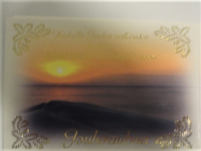 NO 8 - - KESKELLÄ JOULUN VALKEUDEN JA JÄÄN , ...