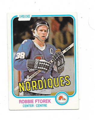 1981-82 OPC #274 Robbie Ftorek , Quebec Nordiques