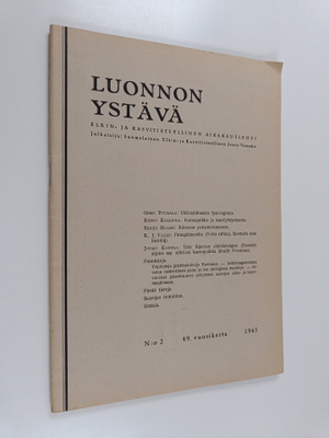 Luonnon ystävä 2/1945 : Suomalaisen eläin- ja kasvitietee...