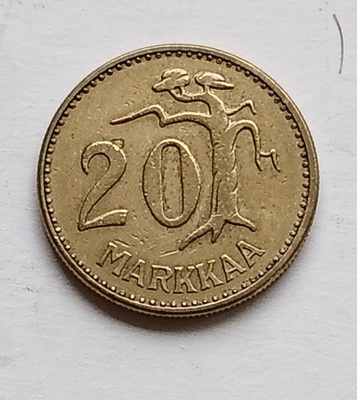 20 mk, circ, v . 1960
