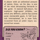 Purkkakuva Jalkapallo n:o 177 EDDIE GRAY. Leeds United. - pikkukuva 2
