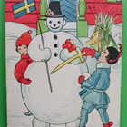 V. Schonberg: Lapsilla tekeillä komea lumiukko, p. 1917 - pikkukuva 1