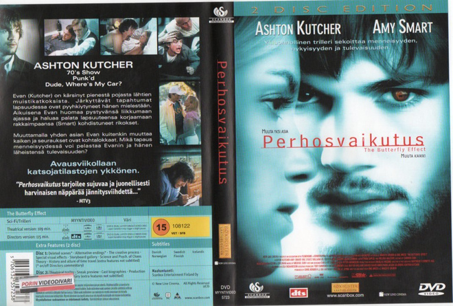 Perhosvaikutus	(23 500)	k	-FI-	DVD	suomik.	(2)	ashton kutche