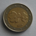 Suomi 2€ kolikko v. 2002 circ HARVINAINEN - pikkukuva 1