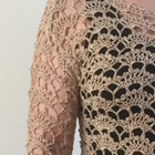 Käsintehty beige neule M - pikkukuva 2