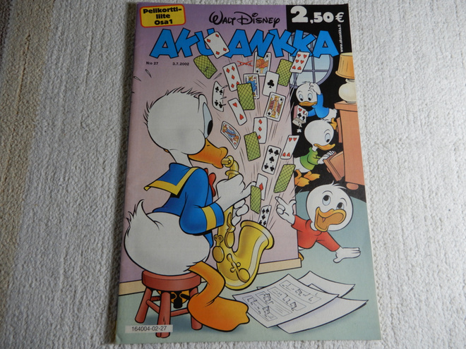 AKU ANKKA 27-2002 PELIKORTTILIITTEELLÄ