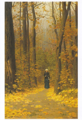 Vassily Polenov: Nainen metsäpolulla