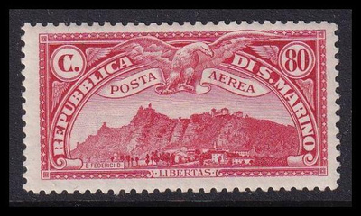 San Marino 166 * Lentoposti 80 C (1931)