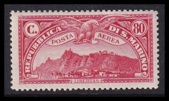 San Marino 166 * Lentoposti 80 C (1931)