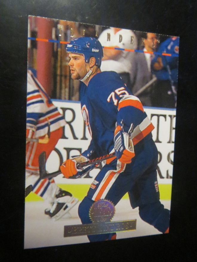 Brett Lindros - Islanders jääkiekkokortti