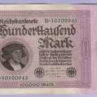 Saksa 100000 Mark Reichsbanknote v.1923 P-83 - pikkukuva 1