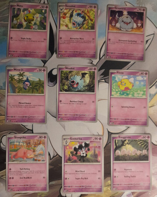 Pokemon Scarlet & Violet- sarjan kortteja, psyhic 2 - NM/M