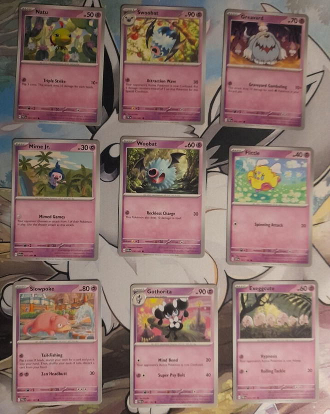 Pokemon Scarlet & Violet- sarjan kortteja, psyhic 2 - NM/M