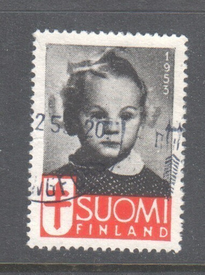 Tub joulumerkki 1953 leimattuna