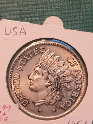 USA . 1 dollari -v 1851. katso kuvus.