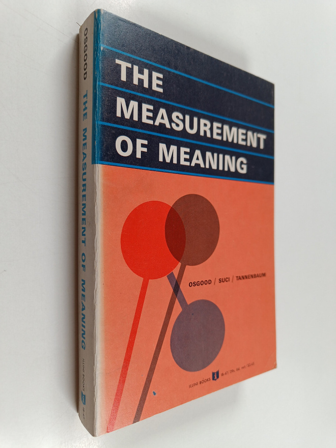 Charles Osgood : The measurement of meaning