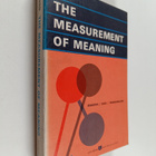 Charles Osgood : The measurement of meaning - pikkukuva 1