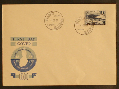 # 23677 # Suomen matkailijayhdistus FDC - 1947