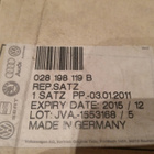 V.A.G Vw, Audi, Seat 1,9TD Jakopään hihnasarja 028198119B - pikkukuva 2