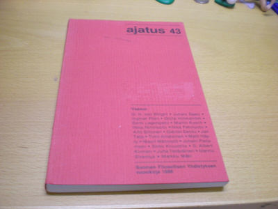 Ajatus 43 - Suomen Filosofisen Yhdistyksen vuosikirja 1986