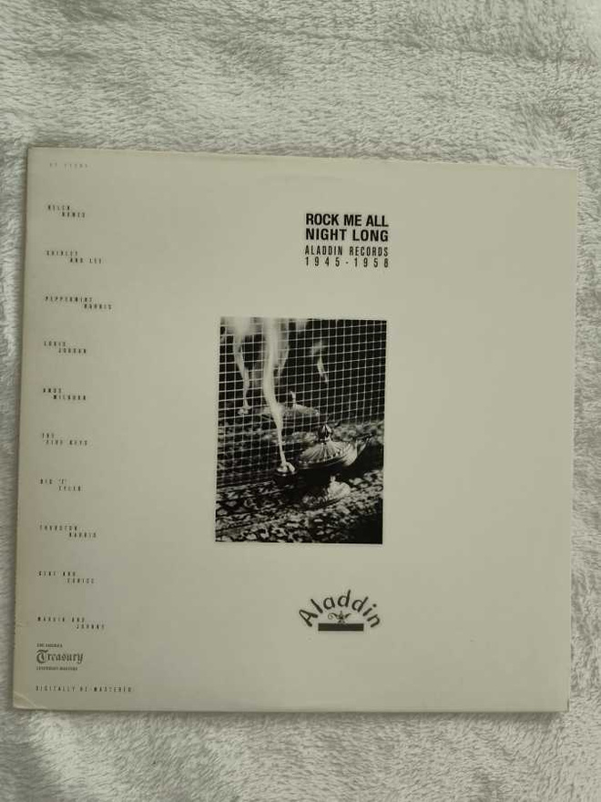 VARIOUS - ROCK ME ALL NIGHT LONG Aladdin Records 45 - 58 LP