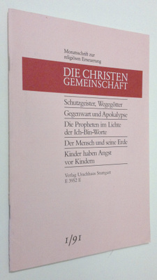 Die Christen-Gemeinschaft 1/1991 : Monatsschrift zur reli...